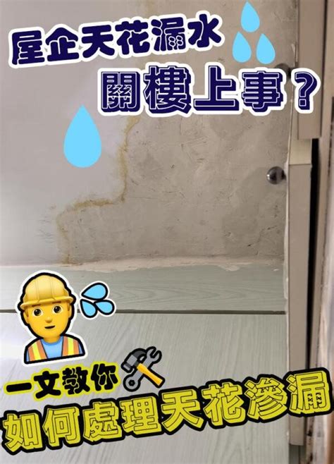 樓上漏水怎麼辦|【居家爭議系列】 天花板漏水 怎麼跟樓上協調？誰要。